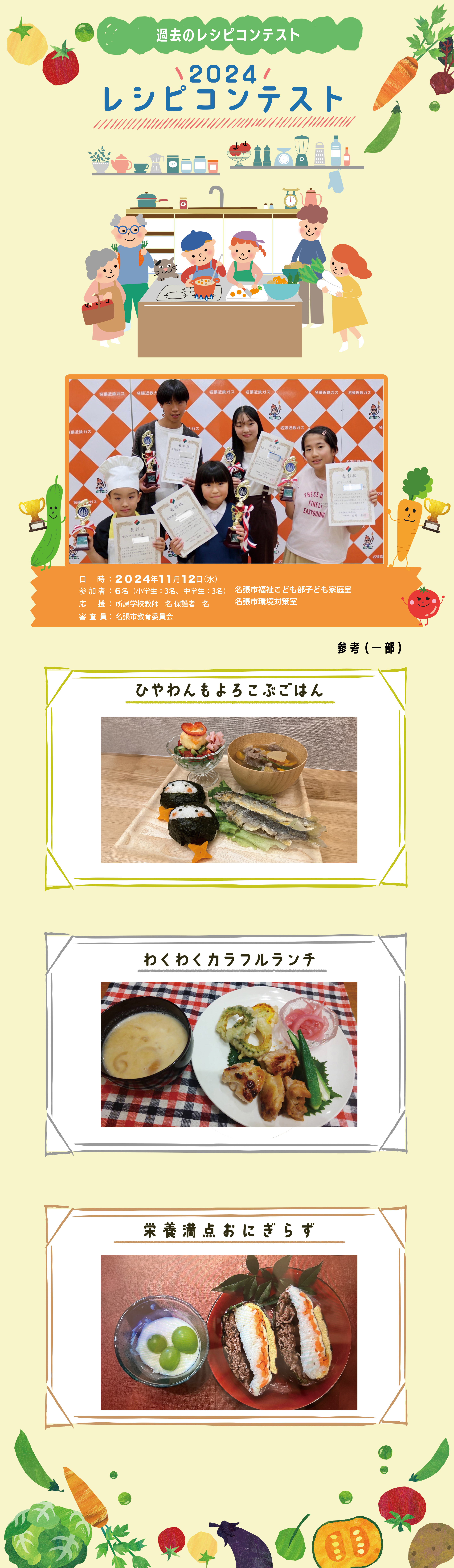 過去のレシピコンテスト
